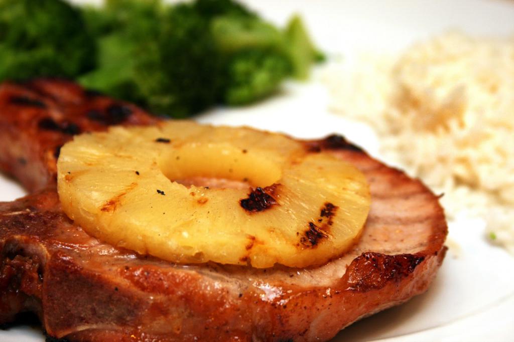 Recipe pork chops with pineapple