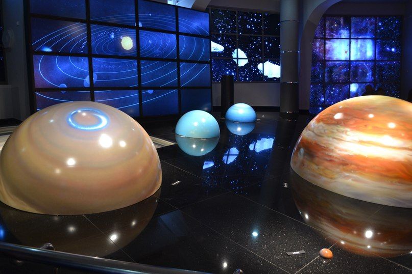 one of the halls of the planetarium