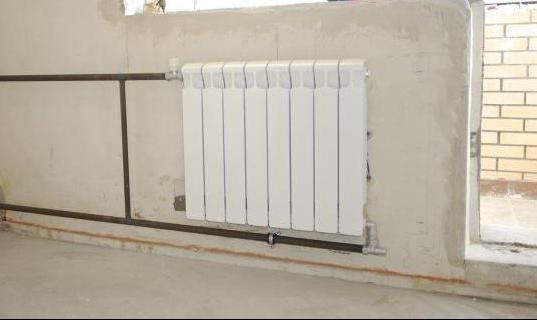 esquema de conexión de los radiadores de la calefacción