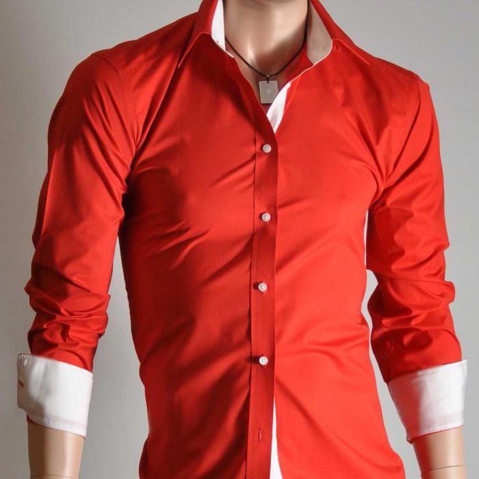 czerwona koszula męska