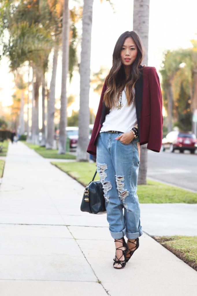 Jeans in clothing style 90