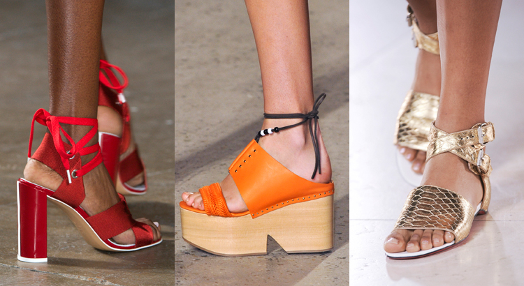 90 के दशक की शैली, महिलाओं के जूते