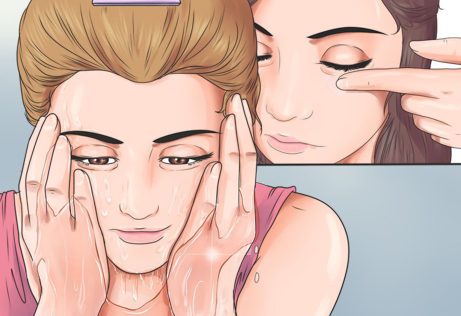 Massage von Tränensäcken