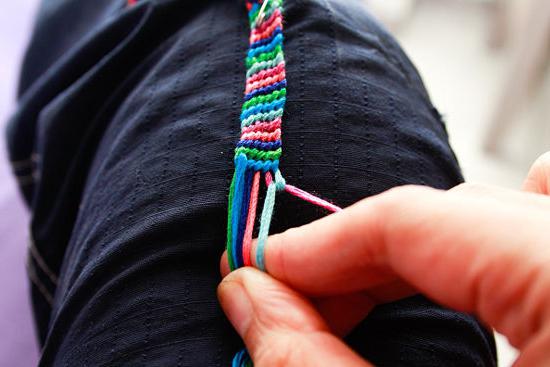 如何编织的小玩意的牙线用的模式