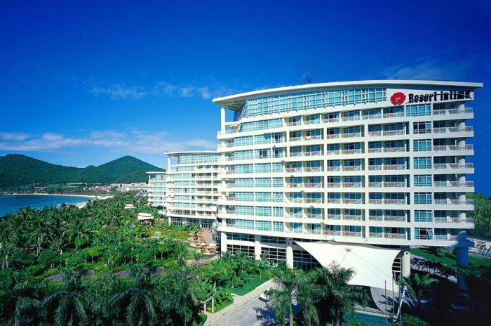 a Enseada de Dadonghai: hotéis
