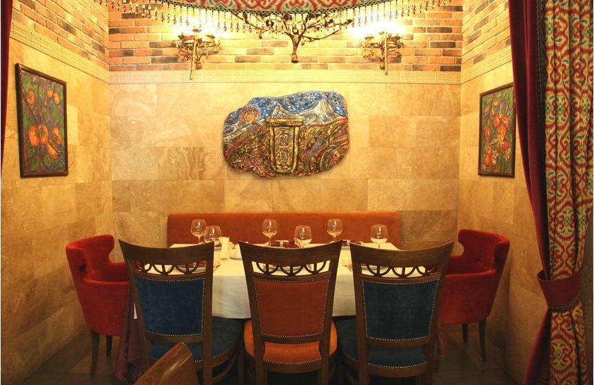 Hall of the restaurant "DUDUK" in Moscow