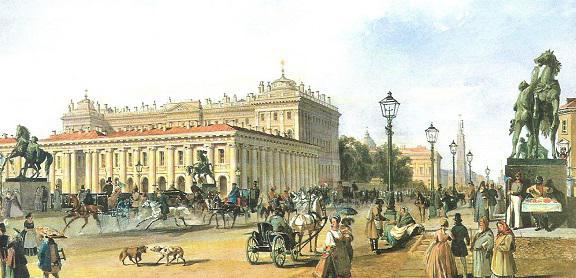 the Admiralty building in St. Petersburg