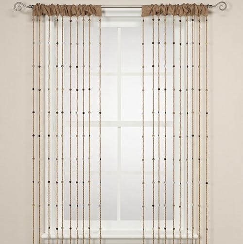 curtains of wooden beads
