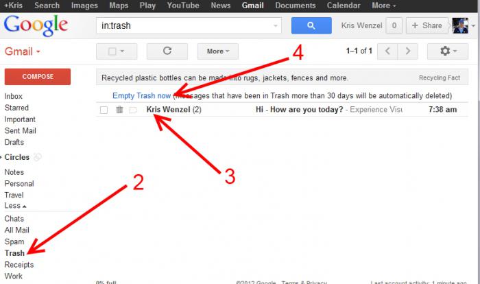 كيفية حذف gmail على الهاتف