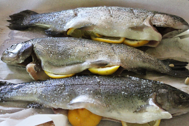 Baked trout recipe