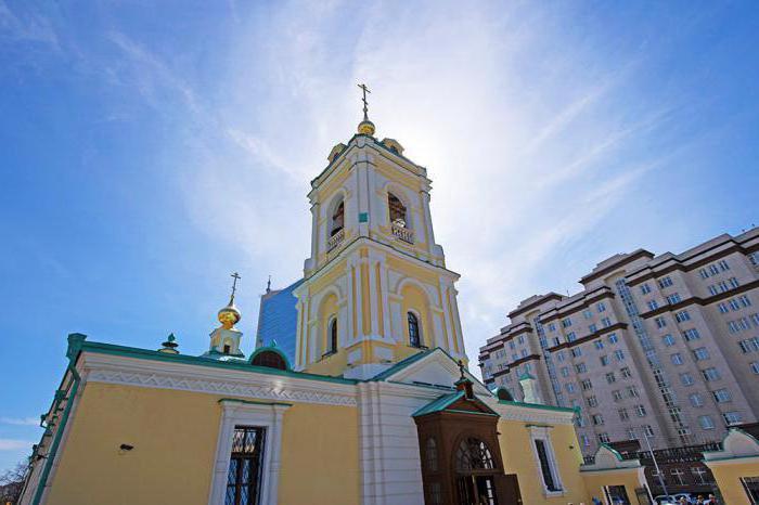 o templo da transfiguração no преобоаженской praça de endereço
