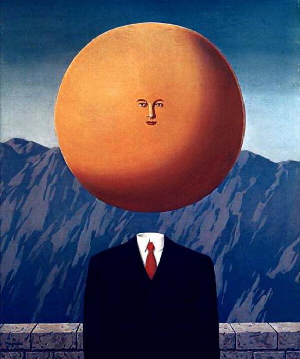 painting of Rene Magritte