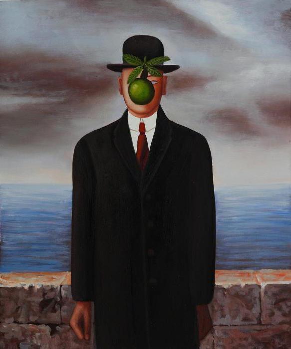 painting of Rene Magritte