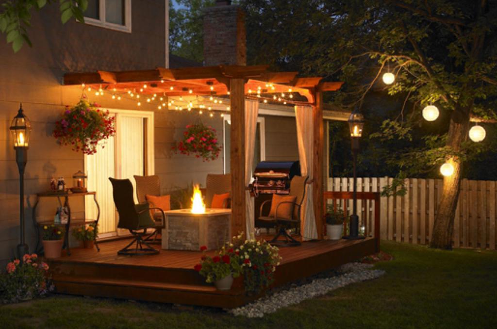Outdoor lighting country houses