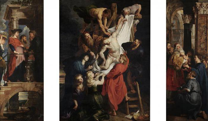 a picture of Rubens the descent from the cross