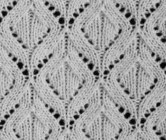 Argyle pattern fishnet knitting