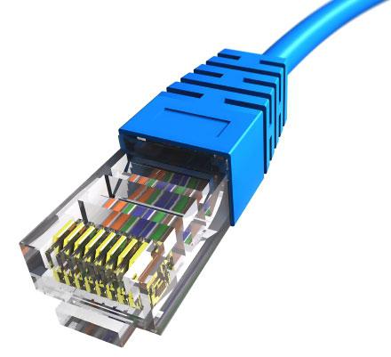 wie man richtig zusammendrücken Internet-Kabel