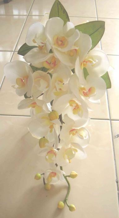 la boda ramo de orquídeas