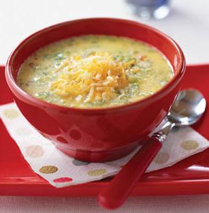 die Suppe-Püree aus Brokkoli