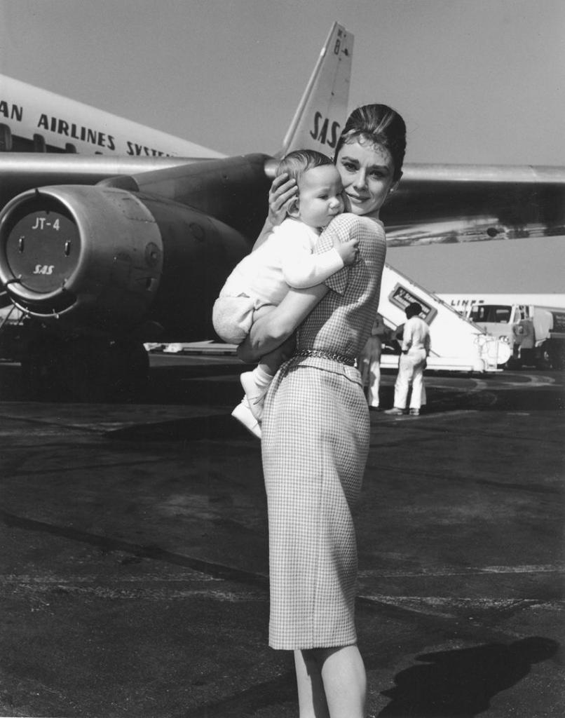 Hepburn mit Ihrem Sohn