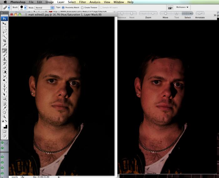 remove double chin in photoshop