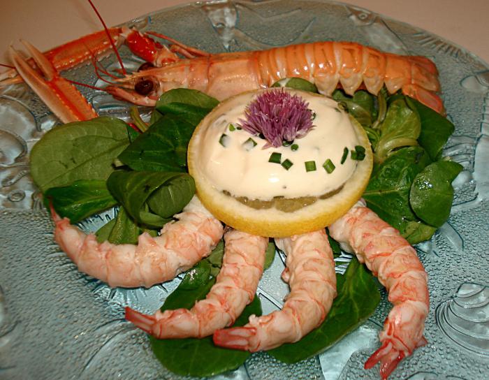 How to prepare cooked frozen langoustines