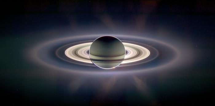 Planet des Sonnensystems hat die Ringe