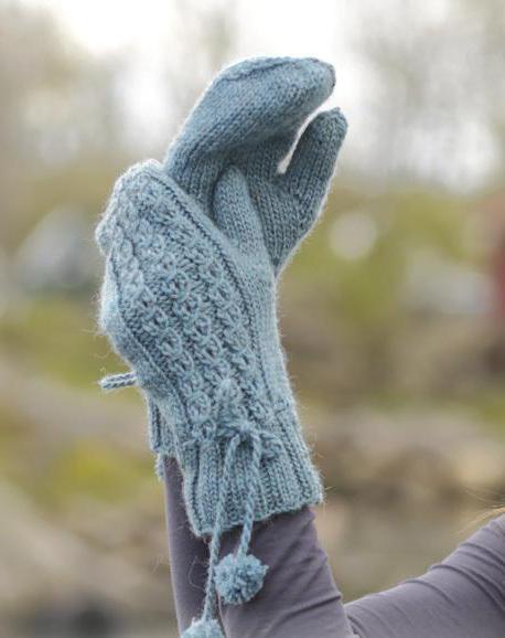 openwork編み手袋を編スキーム