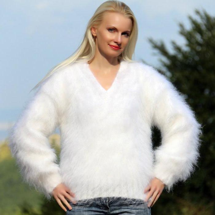 fluffy Angora sweater