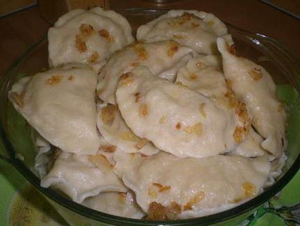 homemade dumplings with potatoes