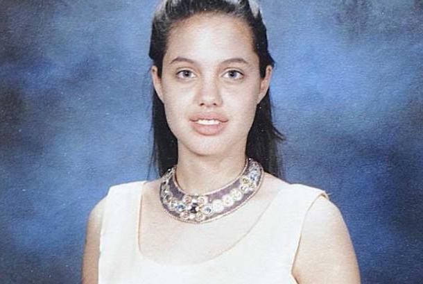 angelina jolie in childhood and now