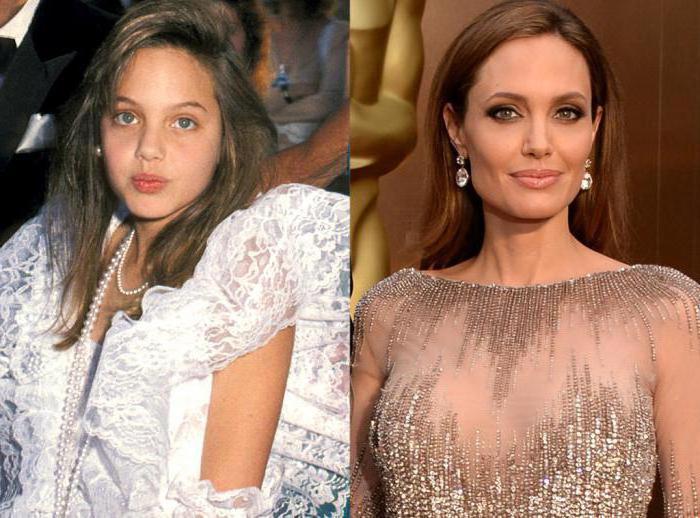 angelina jolie childhood pictures