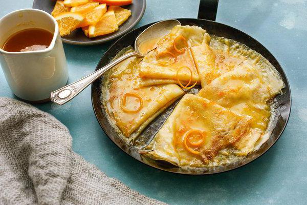 French crepes Suzette