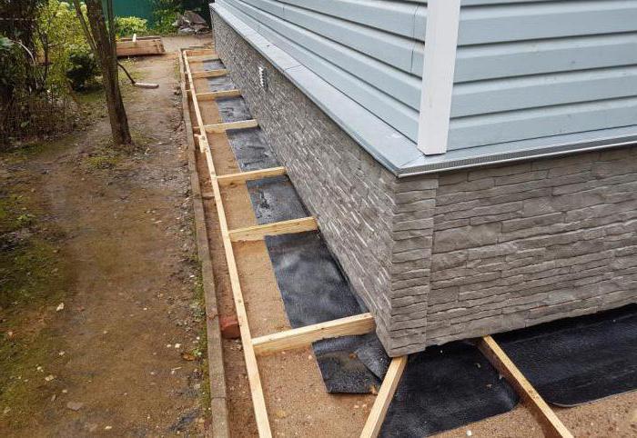 технологія виготовлення вимощення навколо будинку з бетону
