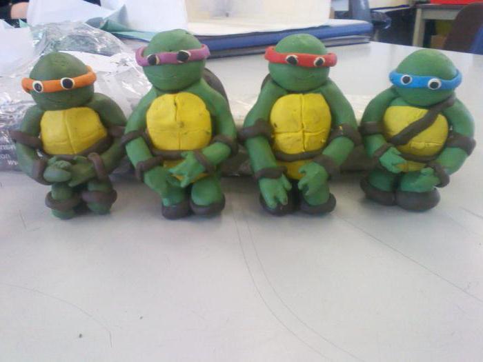 como fazer plasticina tartarugas ninja