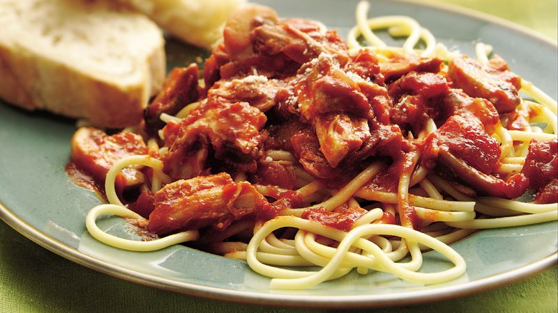 Como cozinhar o espaguete com carne