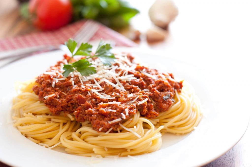Recipe for spaghetti with meat