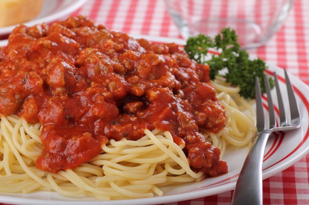Spaghetti with meat
