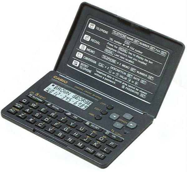 an Electronic notebook Casio