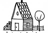 Zeichenunterricht für Kinder: wie ein Haus zeichnen mit einem Bleistift etappenweise
