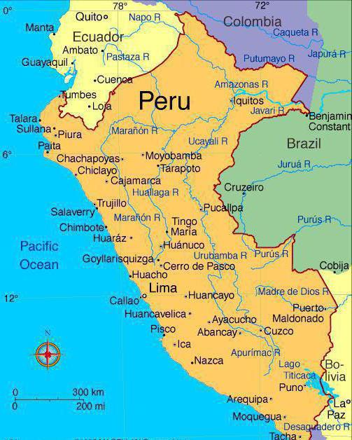 wo liegt Peru