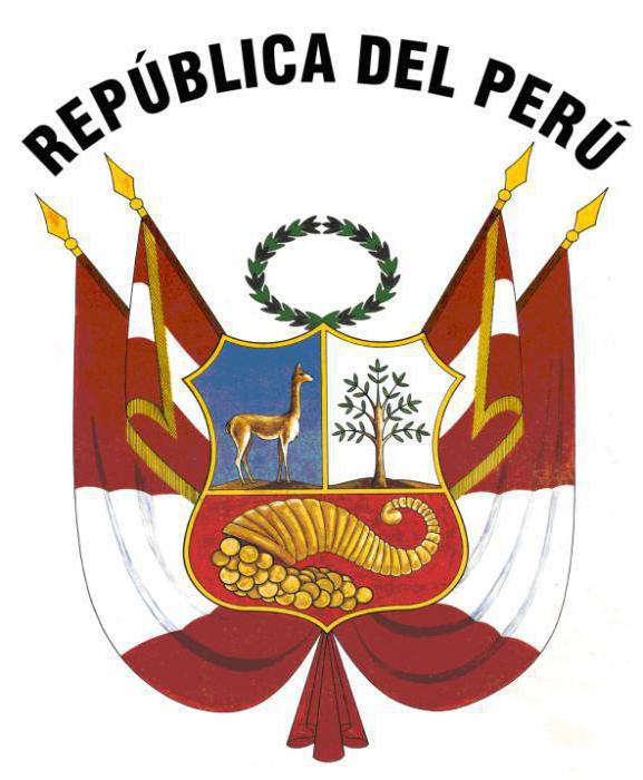 o brasão de armas da república do Peru