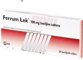 Lek medicamente pentru varice, Ferrum lek cu varicoză