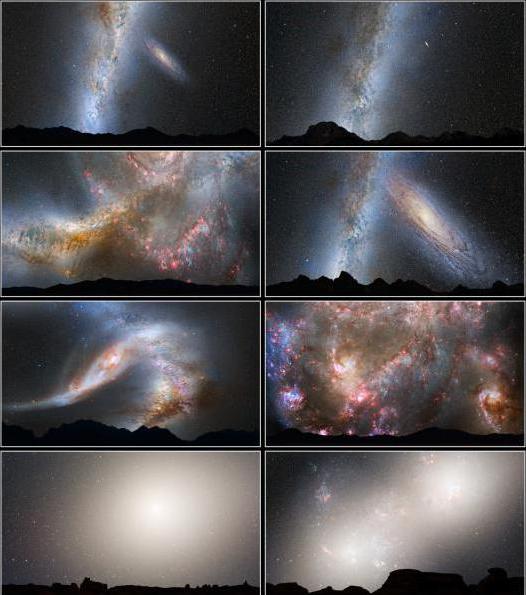 Қақтығысы галактика Құс Жолы