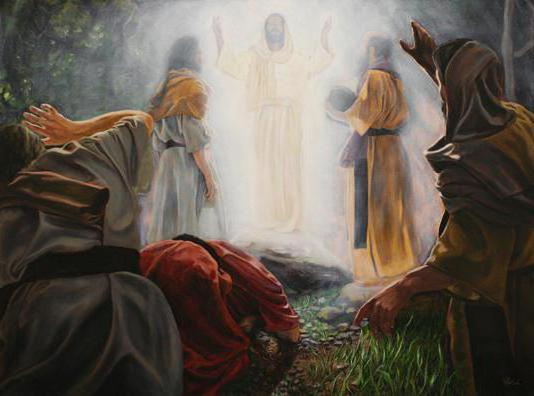 Jesus auf dem Berg Tabor