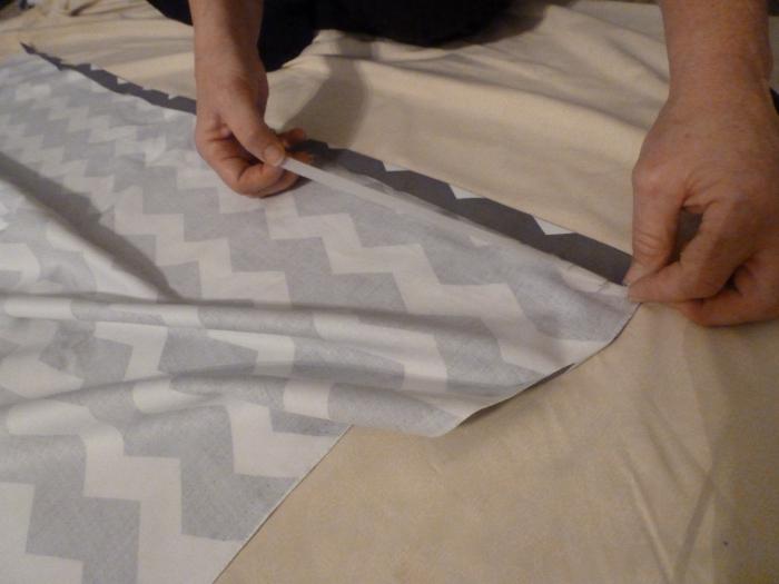 la costura de las cortinas para el dormitorio