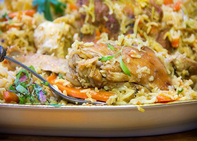 cómo cocinar el uzbeko risotto con pollo