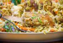 The recipe of Uzbek pilaf with chicken. How to cook Uzbek pilaf with chicken?
