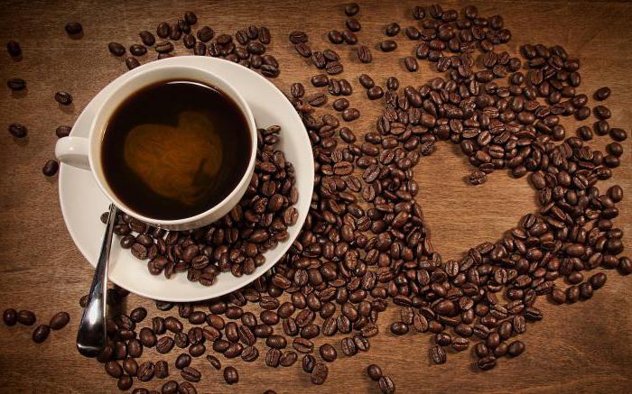 Kaffee Arabica in Bohnen schwarze Karte