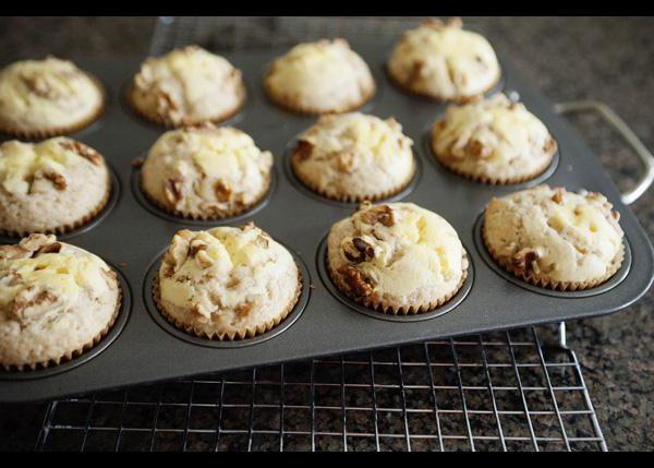 muffins de plátano con receta con fotos paso a paso